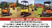 2022 Groundhog KH BH ZH Excavators